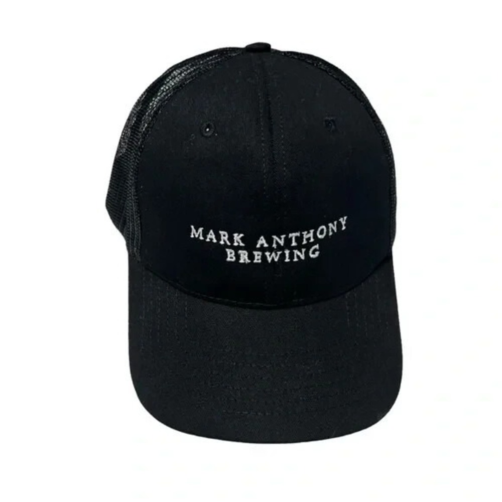 Mark‎ Anthony Brewing Black Mesh Trucker Snapback Hat Baseball Cap